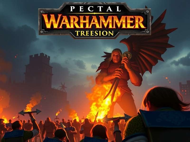 Warhammer TV interface showing various shows and battle reports