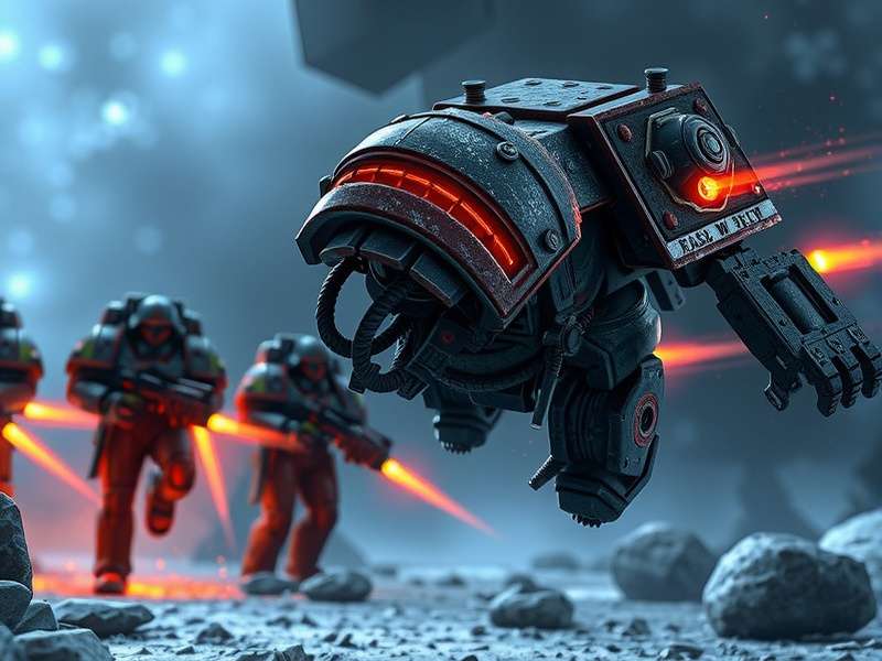 Lieutenant Titus facing a horde of Tyranid warriors in Warhammer 40 000 Space Marine 2