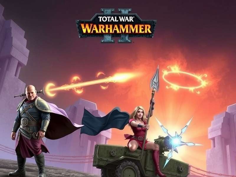 Epic battle scene from Total War: Warhammer III showing Kislev and Chaos forces