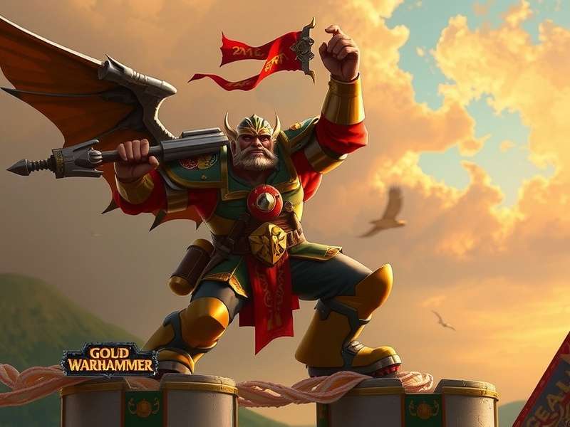 Collage of iconic Warhammer 40k and Age of Sigmar concept art showcasing Space Marines, Stormcast Eternals, and chaotic landscapes