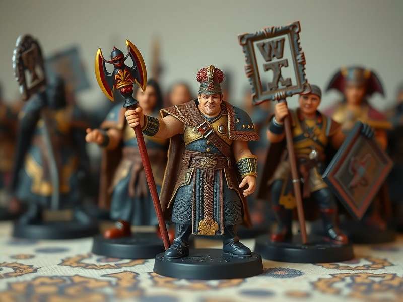 Close-up of a painter's hand applying fine detail to a Warhammer Space Marine helmet with a tiny brush