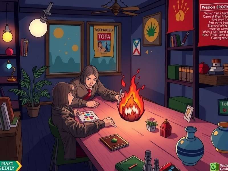 Warhammer community members playing tabletop game at major event