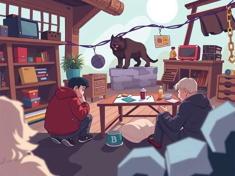 Inside view of a Game Workshop studio with Warhammer miniatures and digital art stations