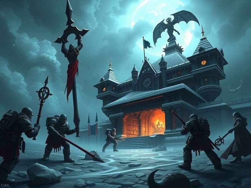 A stunning collage of fan artwork from the Imaginary Warhammer subreddit featuring Space Marines, Orks, and Aeldari