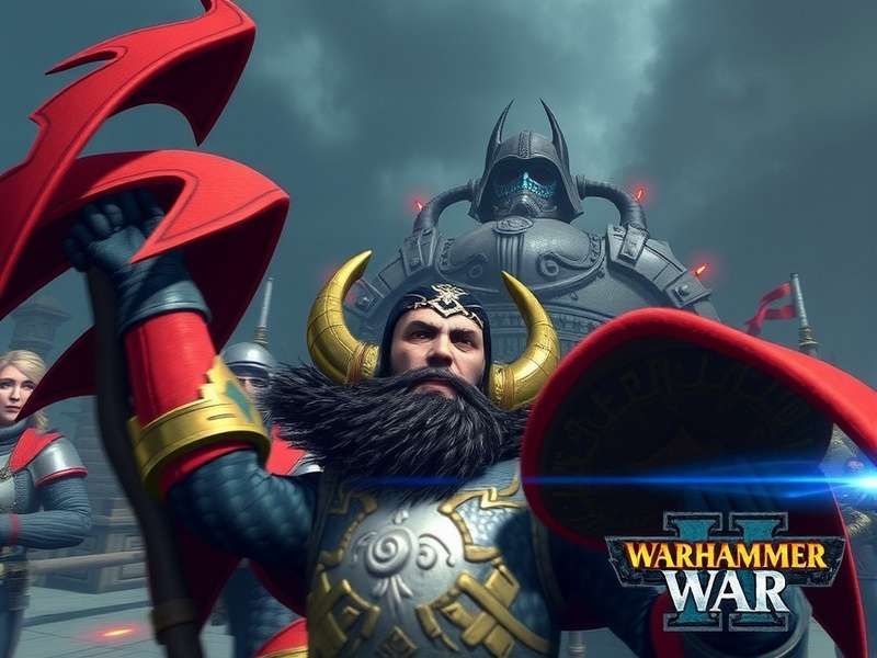 Epic battle scene from Total War: Warhammer III showcasing Kislev and Chaos forces clashing