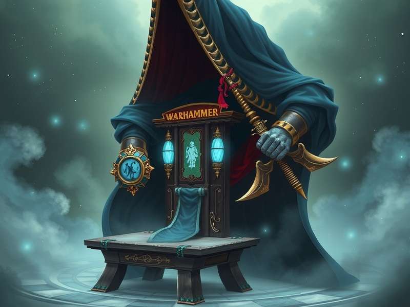 Epic battle scene of Warhammer 40k Space Marines versus Tyranids