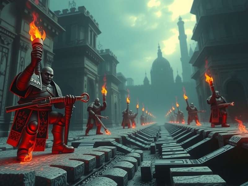 Warhammer Regiments of Renown in battle formation