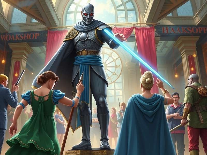 Warhammer 40,000 miniatures and paints on gaming table