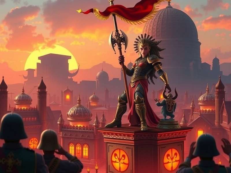 Detailed painted Warhammer 40,000 Space Marines army on a battlefield