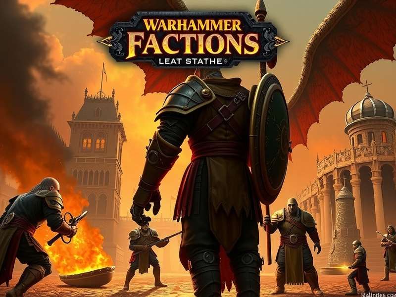 Collage of various Warhammer 40,000 faction miniatures including Space Marines, Orks, and Aeldari