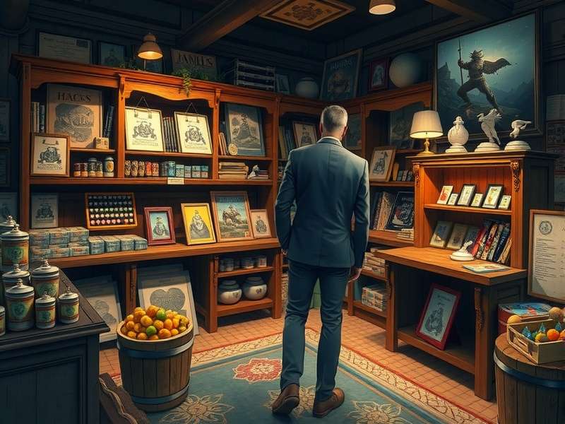 Interior of a modern Games Workshop store showcasing Warhammer miniatures and gaming tables