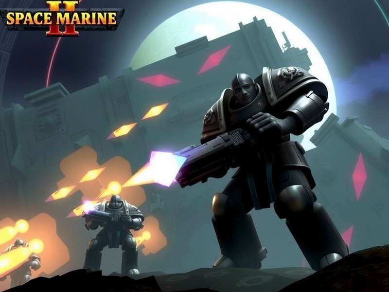 Warhammer Space Marine 2 action scene showing Ultramarines fighting Tyranids