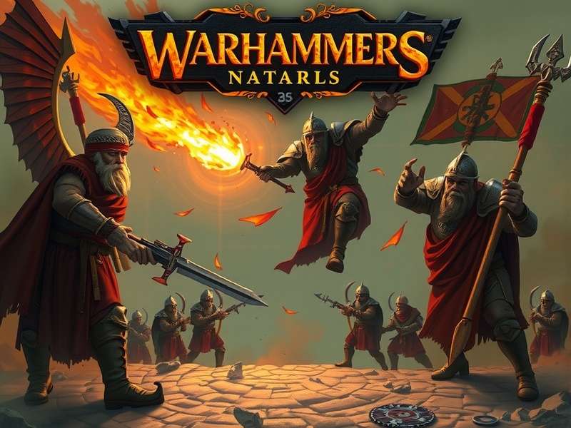 Epic battle scene between Space Marines and Orks on a Warhammer tabletop