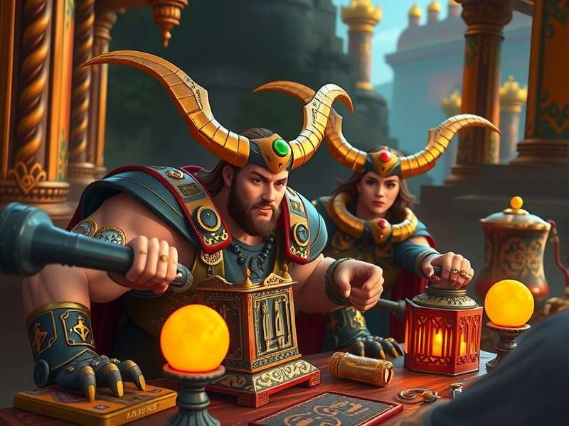 A detailed close-up of a painter applying highlights to a Space Marine miniature