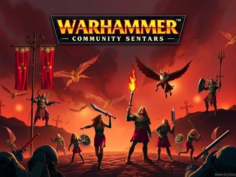 Warhammer Community Downloads Hub showing various digital assets and resources