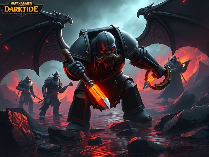 Dark atmospheric sci-fi corridor with industrial elements