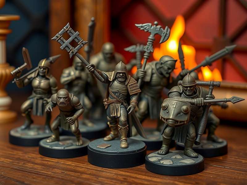 A curated collection of Warhammer 40k and Age of Sigmar figurines on display