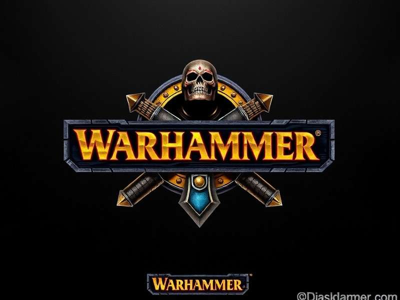 Evolution of the Warhammer logo from 1980s to present