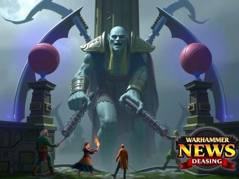 Detailed tactical map of a Warhammer Age of Sigmar battlefield showing unit positions and terrain