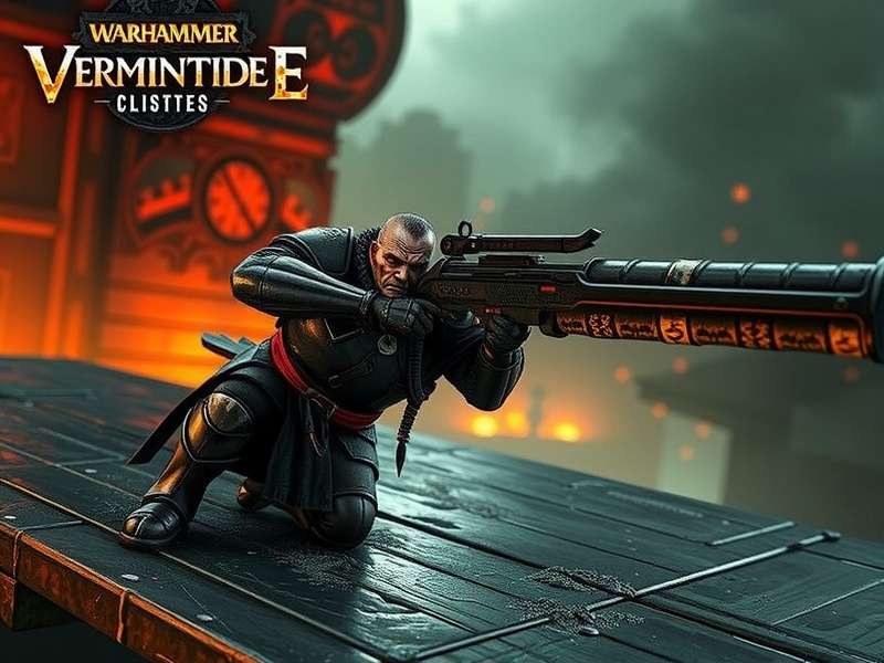 Warhammer Vermintide 2 heroes fighting Skaven and Chaos warriors