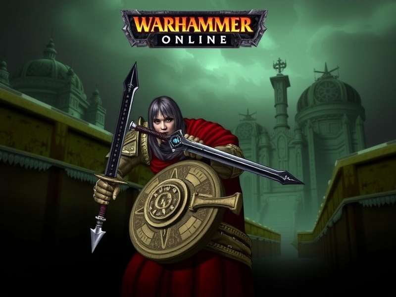 Epic battle scene from Warhammer Online Return Of Reckoning featuring Order and Destruction forces clashing in the Chaos Wastes