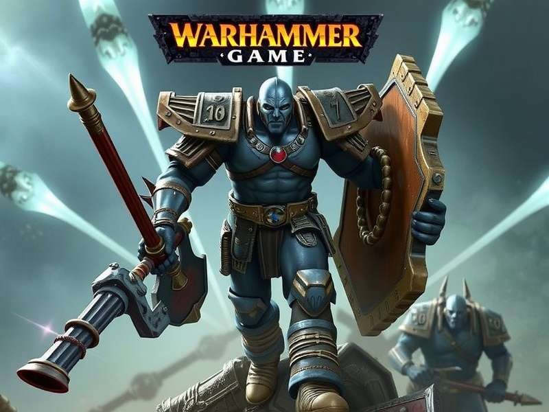 Warhammer Game - Empire infantry figurines painted in detail