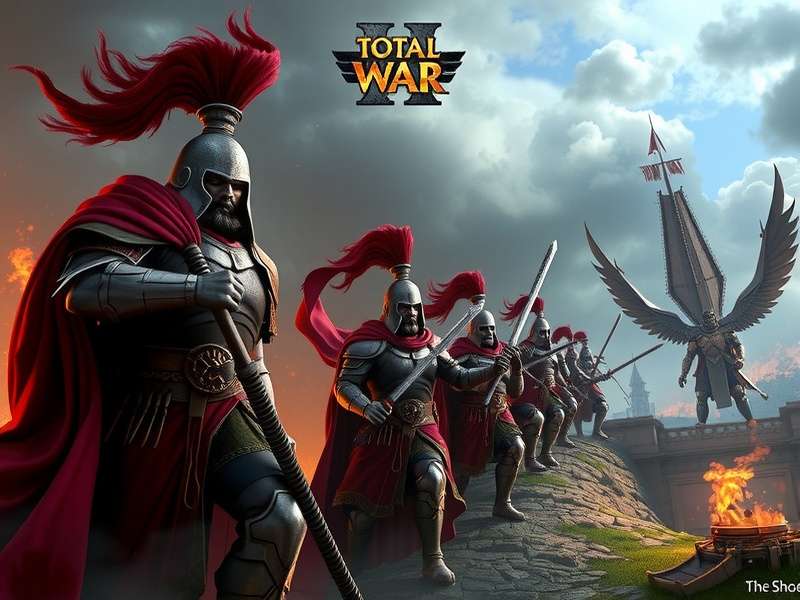High Elves and Dark Elves clash in a massive Total War Warhammer II battle, showcasing dragons and spear formations