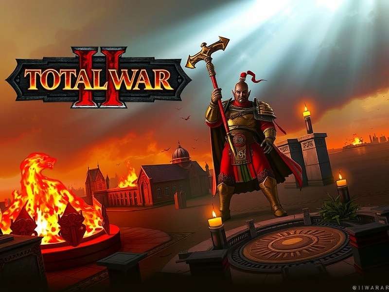 Total War Warhammer II — epic fantasy strategy battle scene with legendary lords and massive armies