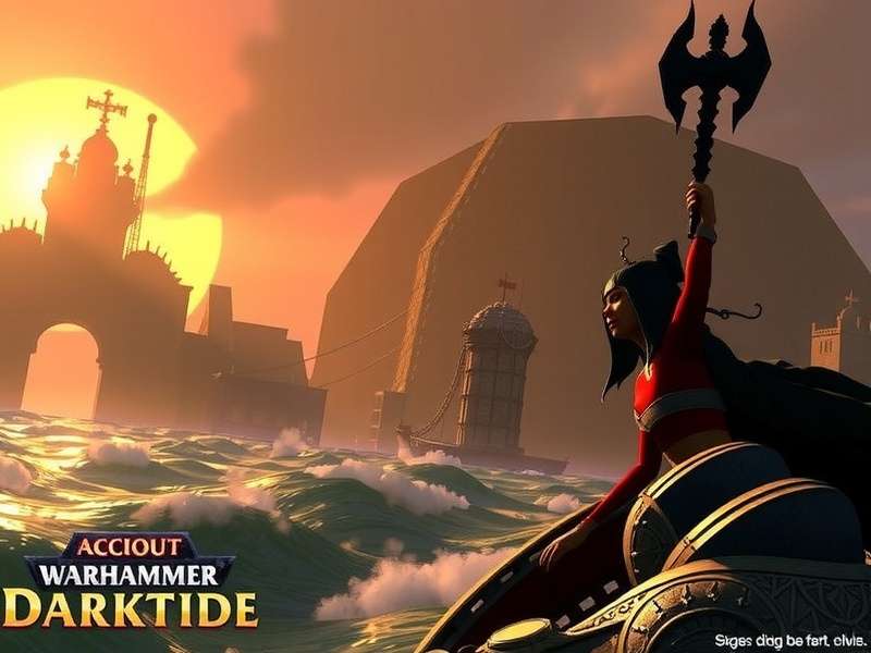 Warhammer Darktide – Atoma Prime Hive City battle scene