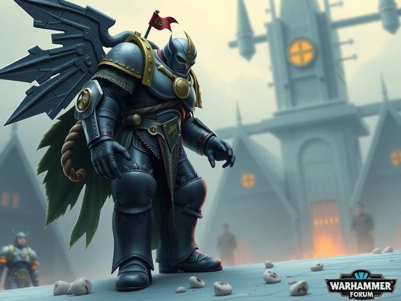 Warhammer Forum community hub banner featuring golden icon and grimdark aesthetic